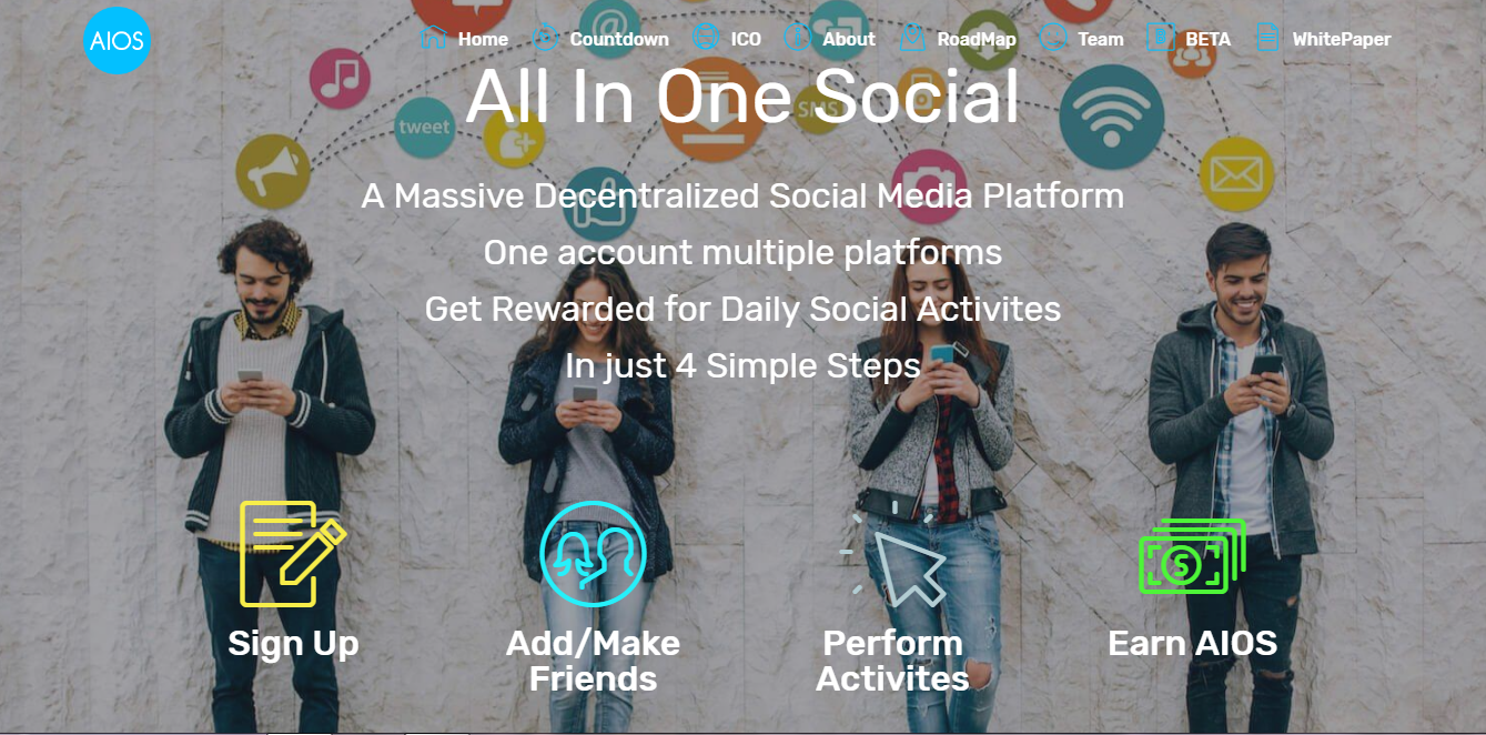 AIOS(ALL In One Solution)Features Of AIOS...PreICO Time....Countdown